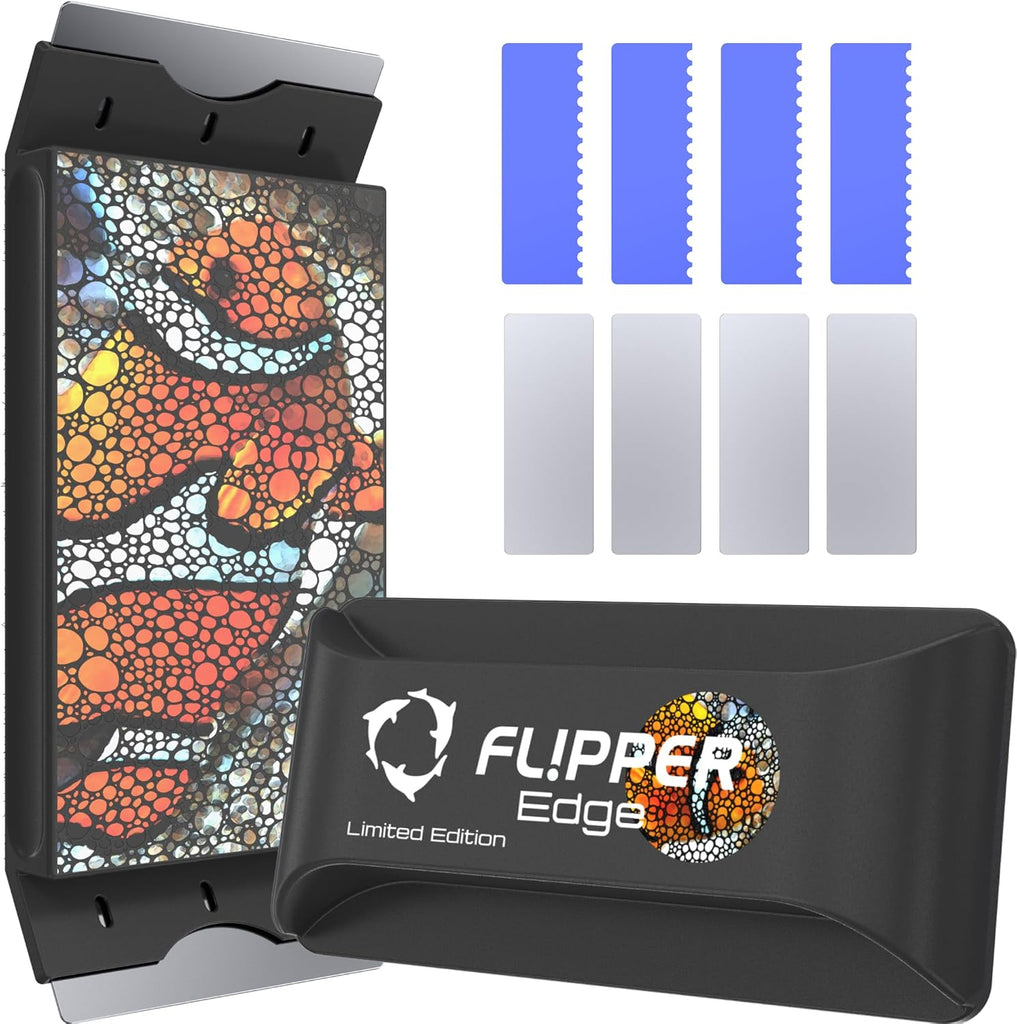 Flipper Edge Limited Edition Clownfish 2 in 1 Floating Magnetic Aquarium Algae Cleaner (STANDARD)