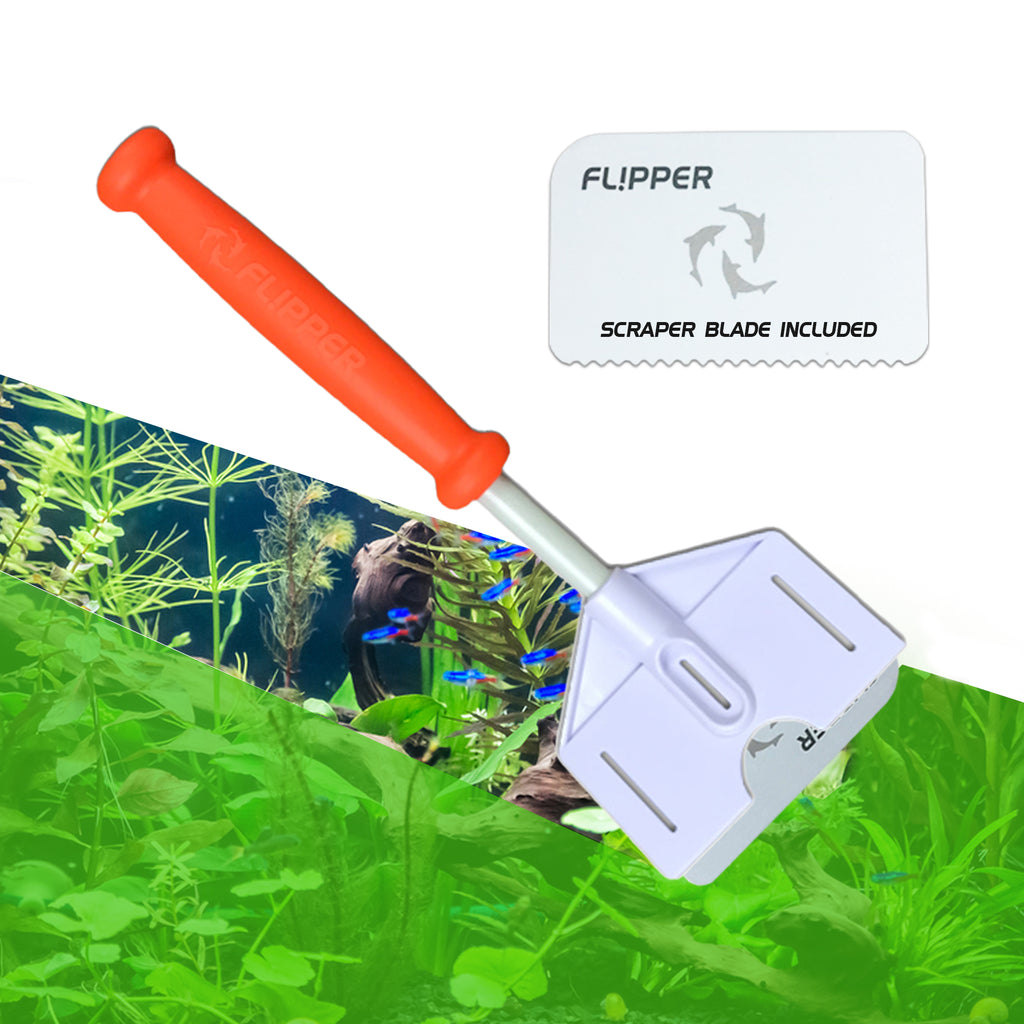 Flipper Platinum Aquarium Hand Scraper for Glass and Acrylic Tanks 10"