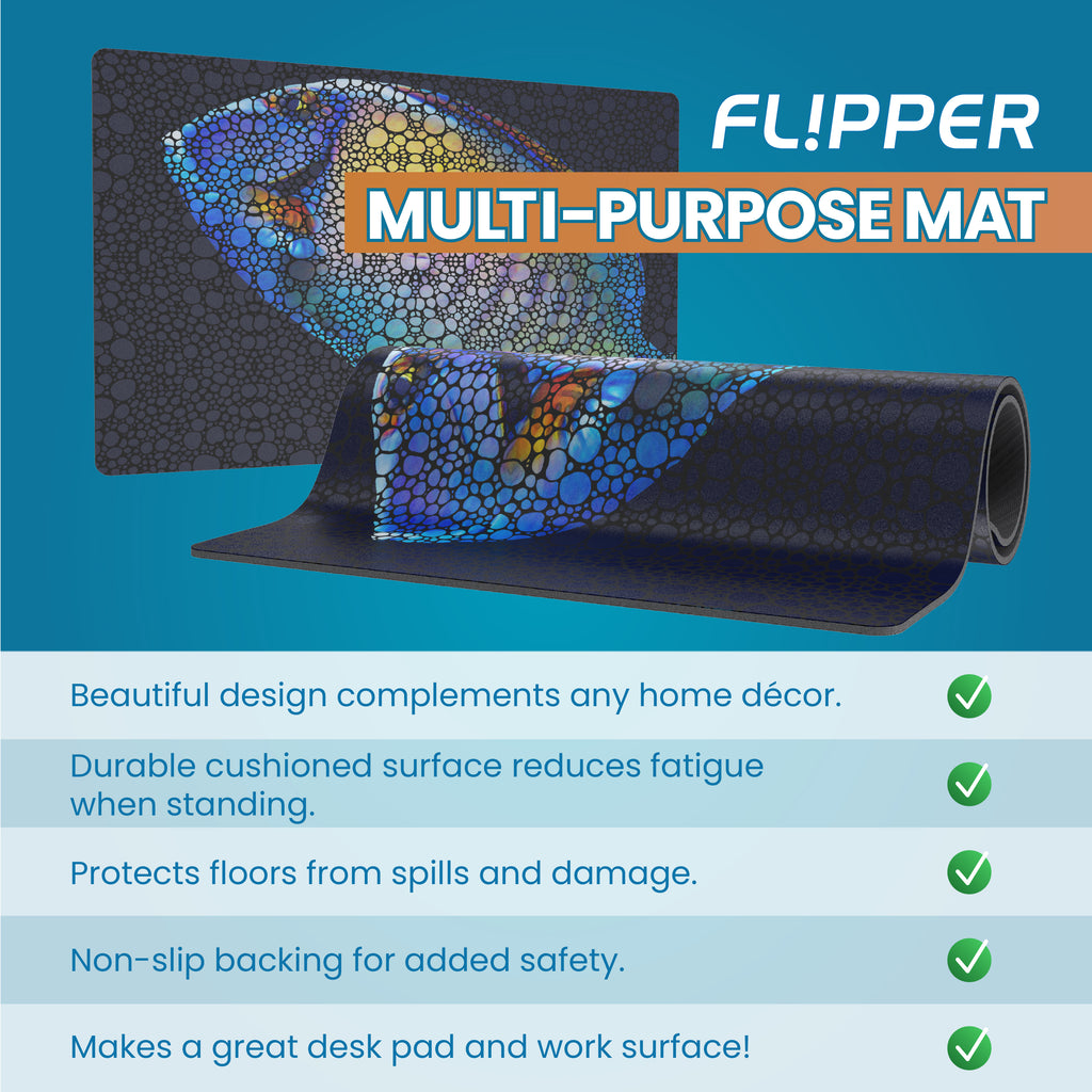 Flipper Aquarium Mat with Tang Design