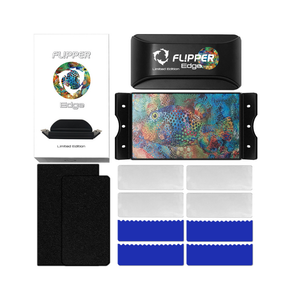 Flipper Limited Edition Edge Magnetic Aquarium Cleaner for Glass and Acrylic Tanks Expanded View